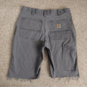 Carhartt grey shorts size 28 woman raw shorts